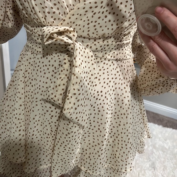 Polka dot layered romper. - Picture 3 of 3